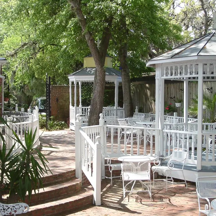 Indoor and Coutyard Dining - Raintree Restaurant, St. Augustine, FL