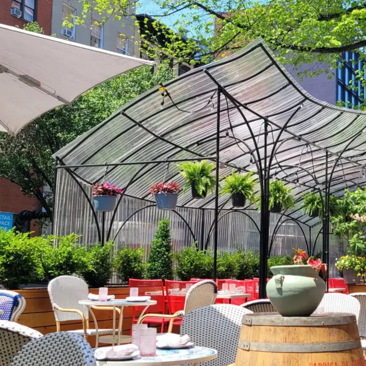 Outdoor seating in the summer - La Nacional Restaurant, New York, NY