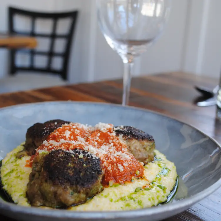 Delicious Polpette with house made Marinara  - Porcelli's, Bar Harbor, ME