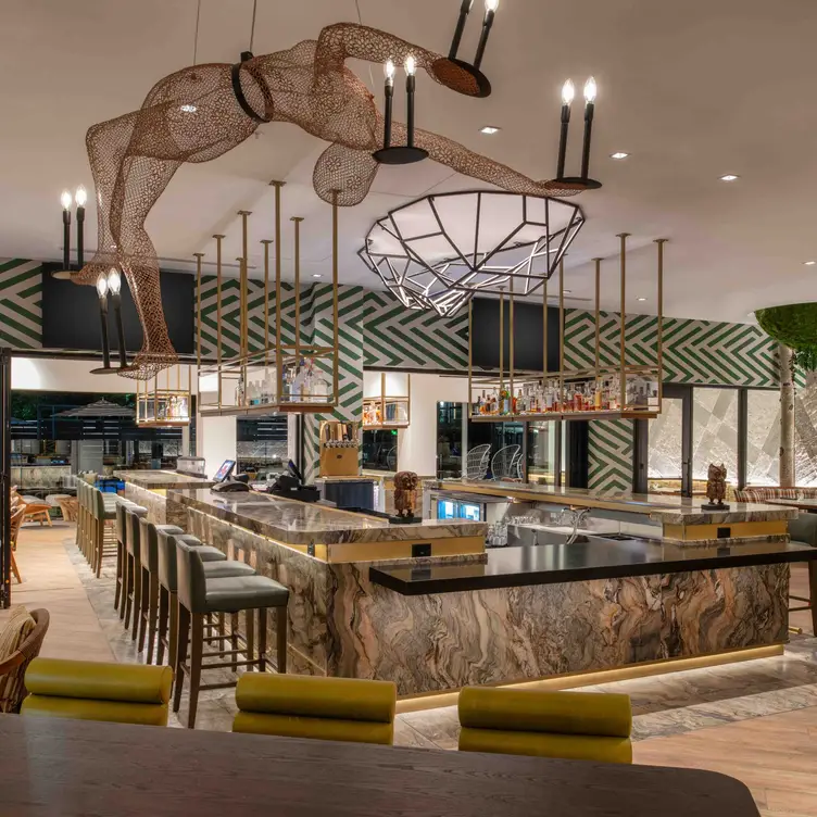 Solaire dining room and bar blends indoors and out - Solaire Restaurant + Bar CA Santa Cruz