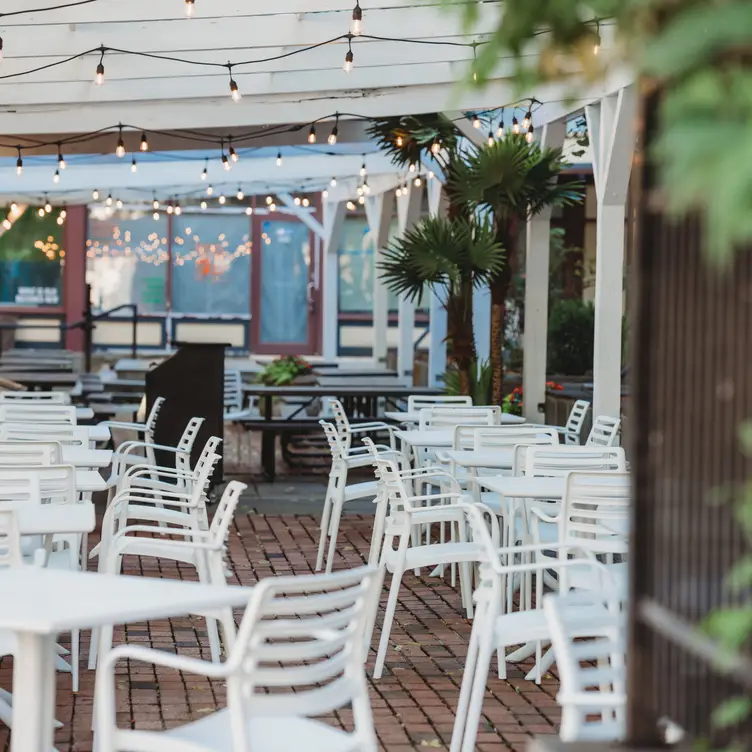Secluded patio in the middle of downtown  - 80 Proof American Kitchen & Bar, New Haven, CT