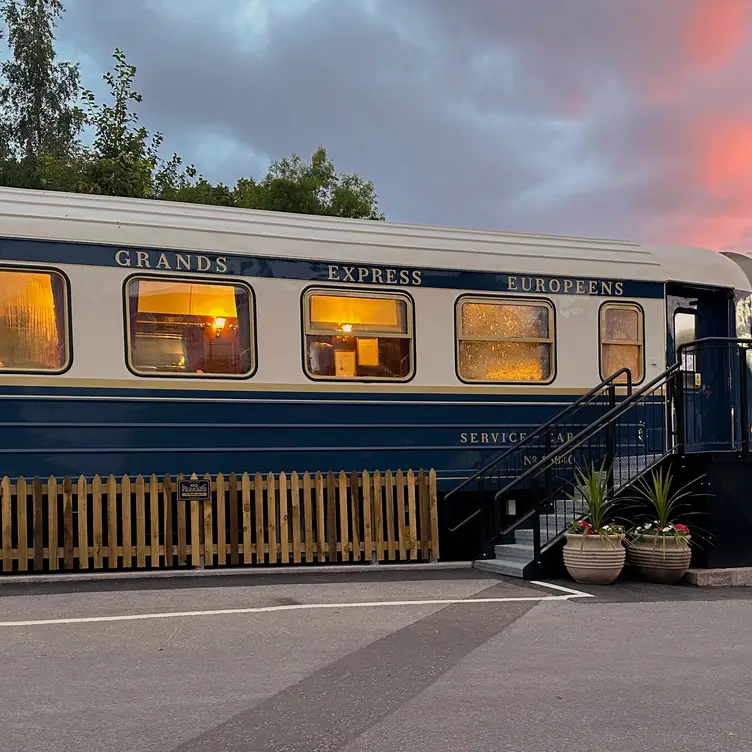 Restaurant Dining on the 1960s Restored train.  - The Wee Choo-Choo, Pitlochry, Perth and Kinross