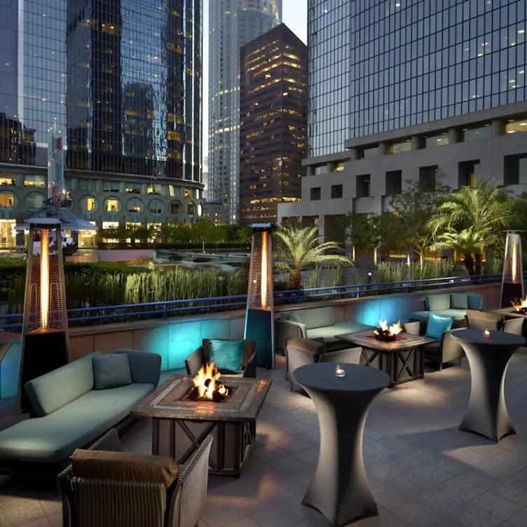 Enjoy skyline views from our Noe Terrance - Noe Bar at the Omni Los Angeles CA Los Angeles