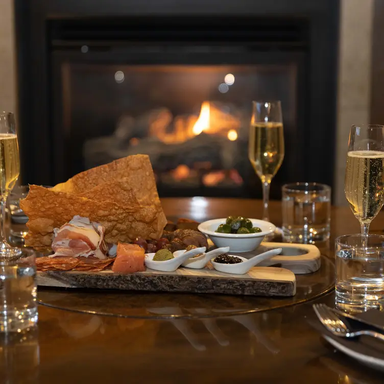 Charcuterie by the fire - The Living Room Restaurant AB Calgary