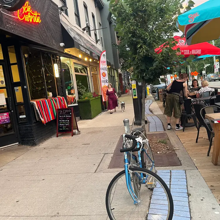 Balcony view to enjoy tacos and churros @lcqueen - La Carnita - Leslieville, Toronto, ON