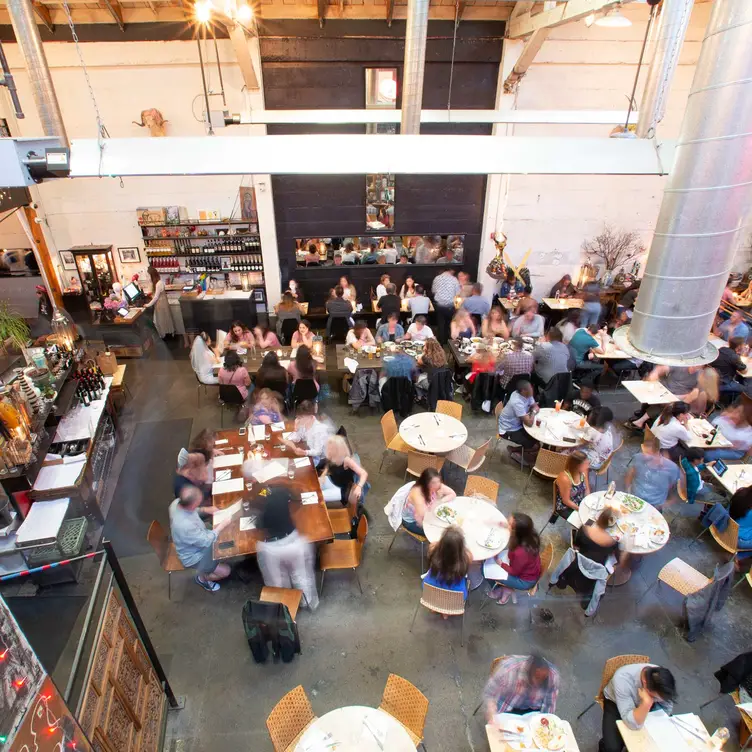 View of main dining room from upstairs - MUA CA Oakland