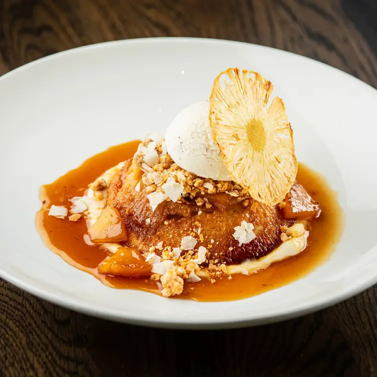 Pineapple Upside-Down Mochi Cake - Cooper's Hawk Winery & Restaurant - Richmond, Richmond, VA