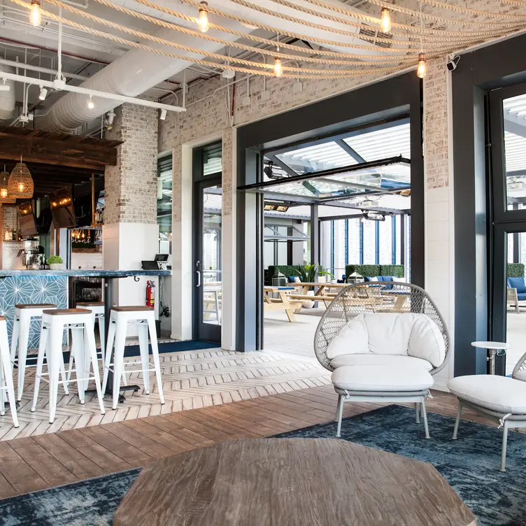 The Hampton Social Rooftop is coastal-inspired  - The Hampton Social Rooftop, Nashville, TN