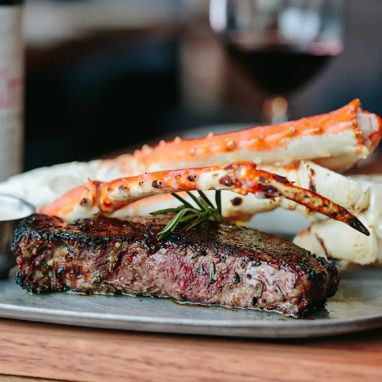 New York Strip Steak and King Crab Legs - black & blue Steak and Crab - Buffalo NY Amherst