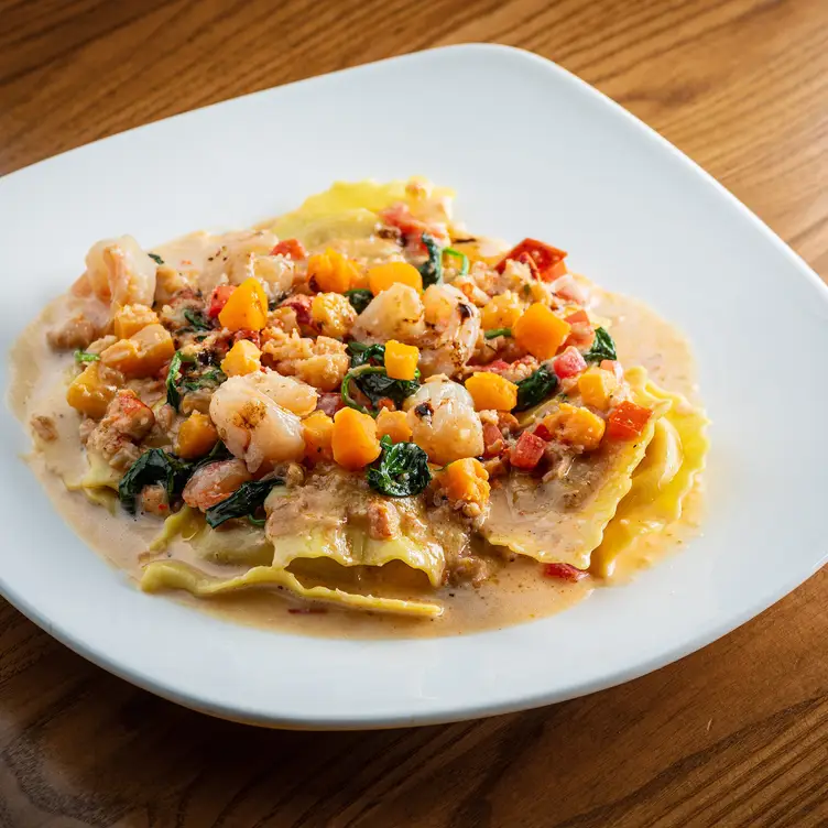 Butternut Squash, Lobster, and Shrimp Ravioli - Cooper's Hawk Winery & Restaurant - Waterford Lakes, Orlando, FL