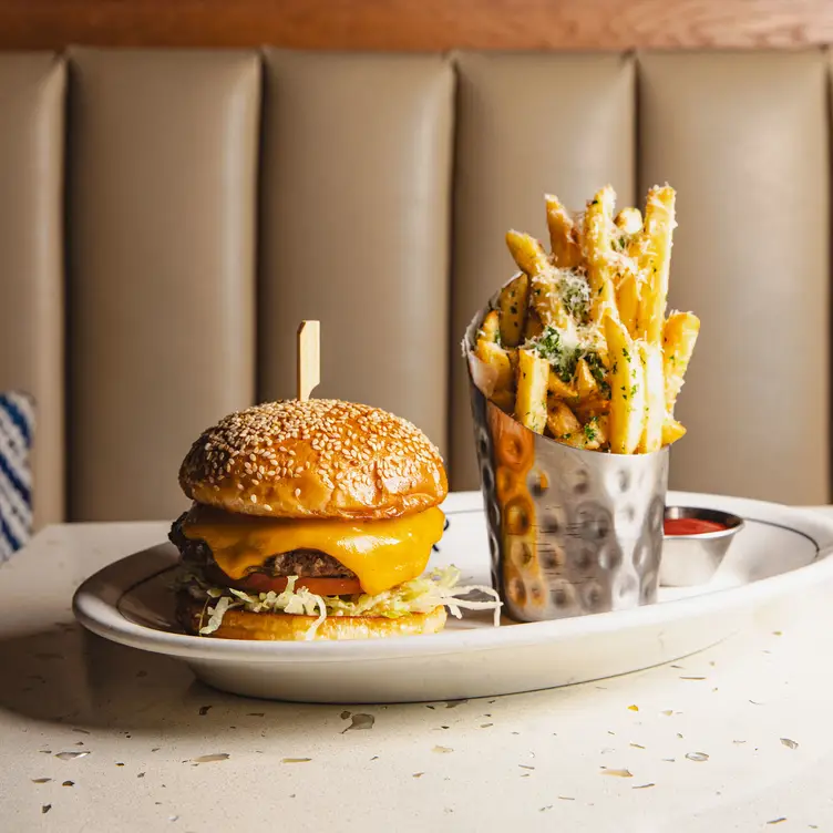 Brasserie Burger with truffle fries - Libby's - Lakewood Ranch, Lakewood Ranch, FL