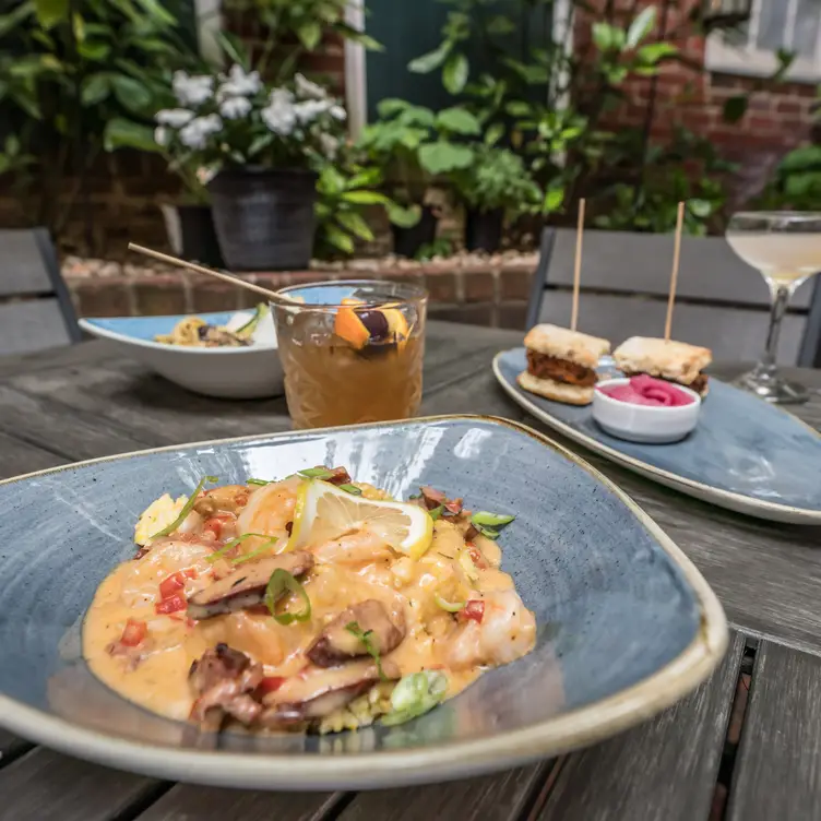 Southern-inspired food served on a lovely patio  - Parterre, Richmond, VA