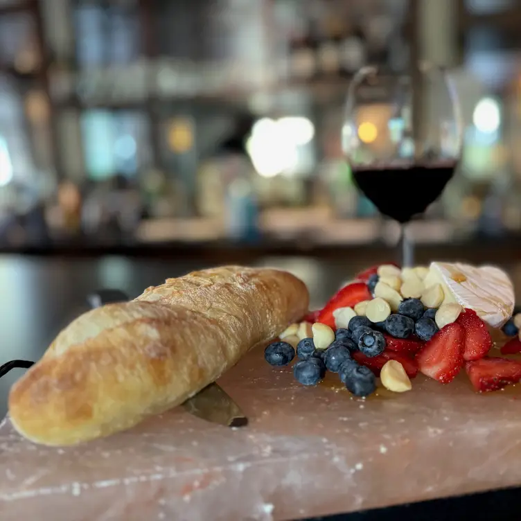 Baget-Fresh Fruit on Himalayan Salt Slab with Wine - Portneuf Grille & Lounge at the Riverside Inn, Lava Hot Springs, ID