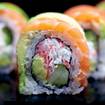 Shrimp Sushi-Foto eines Restaurants