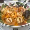A photo of Seafood spaghetti of a restaurant
