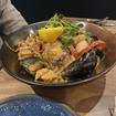 Una foto de Seafood Linguine de un restaurante