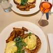 A photo of Classic Eggs Benedict of a restaurant