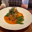 A photo of alaskan halibut of a restaurant