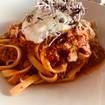 Fettuccine Bolognese-Foto eines Restaurants