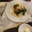 Potato Crusted Halibut-Foto eines Restaurants