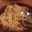 Shrimp Carbonara-Foto eines Restaurants