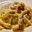 Spaghetti Carbonara-Foto eines Restaurants