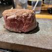 Filet Mignon on a Stone-Foto eines Restaurants