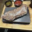 New York Strip on a Stone-Foto eines Restaurants
