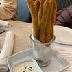 Una foto de Asparagus Fries de un restaurante