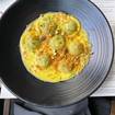 Una foto de Pistachio Ravioli de un restaurante