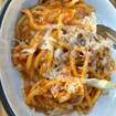 Una foto de Spaghetti de un restaurante