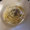 Una foto di Spaghetti Cacio e Pepe di un ristorante