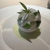 Pear and verbena-Foto eines Restaurants