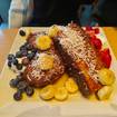 Bananas Foster French Toast-Foto eines Restaurants