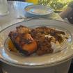 A photo of charred octopus of a restaurant