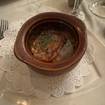 A photo of French onion soup gratinée of a restaurant