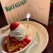 Una foto de Strawberry Shortcake de un restaurante