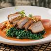 Una foto de Pork Belly de un restaurante