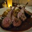 A photo of christmas dinner of a restaurant