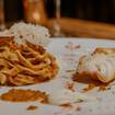 Una foto de Tagliatelle Bolognese de un restaurante