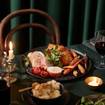 Festive three-course Set Menu-Foto eines Restaurants