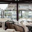 A photo of 3 course lunch menu with the Eiffel Tower view ! of a restaurant