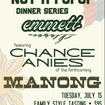 "Not a Pop-Up" Dinner Series X Chance Anies-Foto eines Restaurants