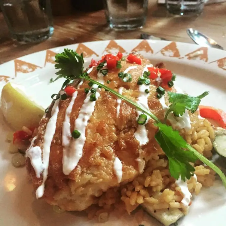 Parmesan Au gratin grouper - Santa Fe Cafe, Hilton Head Island, SC