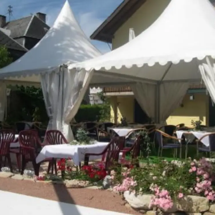 Biergarten - Schreiners Restaurant, Türkismühle, SL