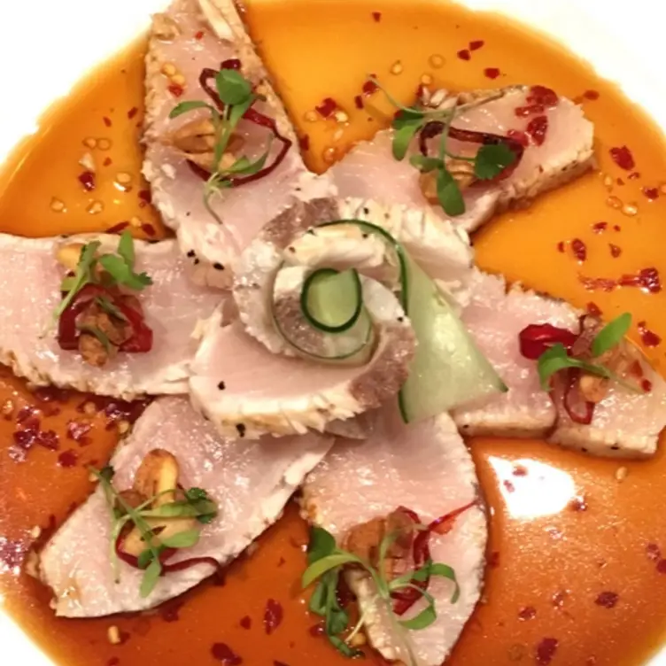 Oyster Loft Pepper Seared Hamachi - Oyster Loft, Pismo Beach, CA