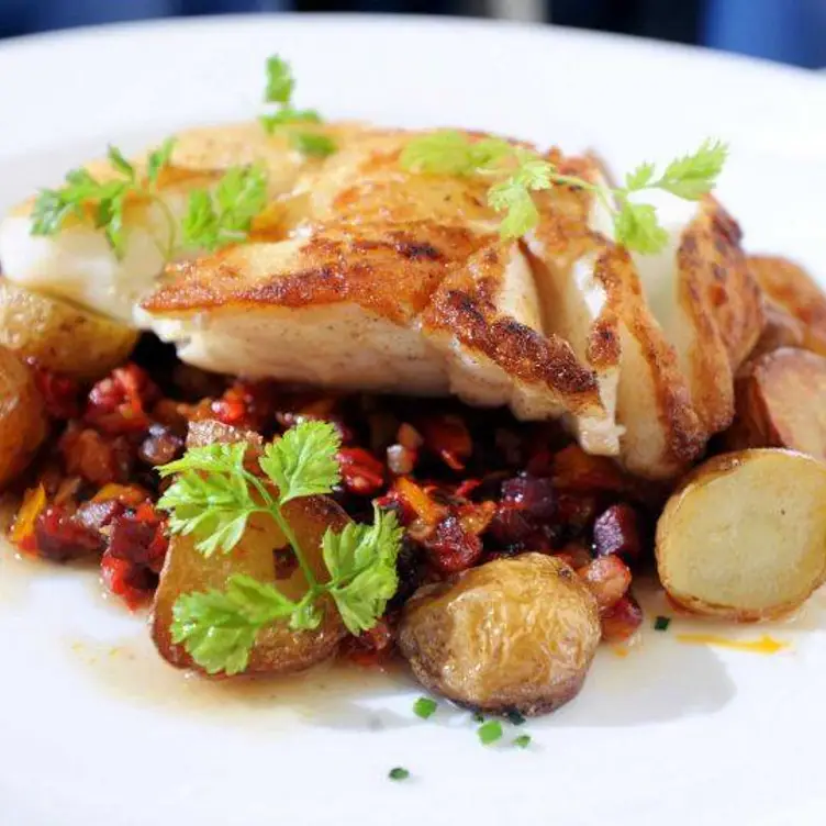 Codfish Basquaise - Le Fat Poodle, Old Greenwich, CT