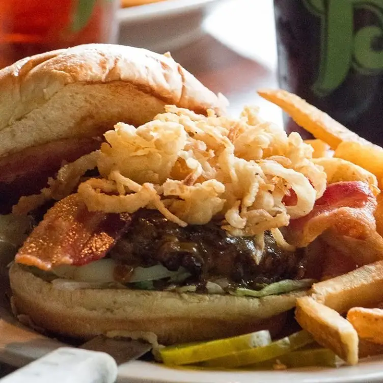 Guiness Bacon  Burger  - Bennigan's Tysons Corner - Permanently Closed, McLean, VA