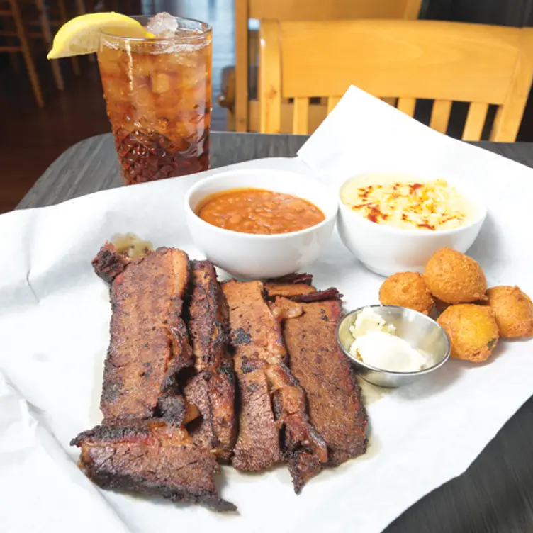 Brisket Plate - CrossTies Barbecue, Carrboro, NC