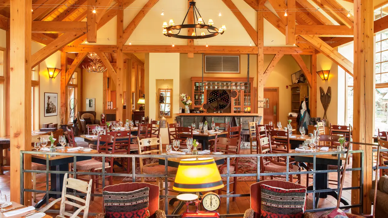 Cathedral Mountain Lodge Riverside Dining Room, Field, BC